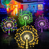 Lanthium 4-pack solar garden lights illuminate outdoor spaces for festive ambiance