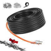 LantingMing heat tape on pipe installation prevents freezing and maintains flow.