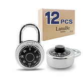 LanuBe Lock standard dial with 2-inch black turnplate delivers durable locker security.