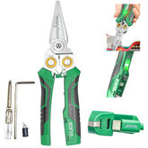 LAOA 8-in-1 pliers front view for compact field versatility and all-in-one use.