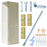 Lashow one-piece 36-inch track provides smooth, quiet bifold door operation.