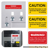 LATING generator interlock for Square D QO/Homeline panels in silver, supports safer power interlock.