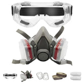 LAUCO Premium Respirator Kit half face shield protects the face during painting and spraying.