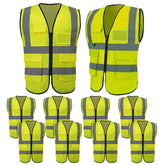 Lavori-AK reflective vest with front pockets for easy tool access on site.