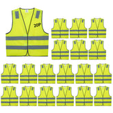 Lavori-AK safety vest front view with packing bag for easy carrying.