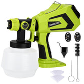 Laxsima cordless paint sprayer with 1200ml tank for large indoor projects.