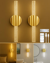 Lazukes rechargeable sconce with magnetic base for drill-free installation.