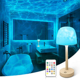 Lazukes waterproof shower lamp with remote control for hands-free bathroom lighting.