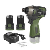 LAZYLAND 17V screwdriver angle view showing compact design and ergonomic grip for comfortable long use