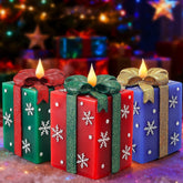 LCZLUMIPRO hand-painted red wax candle for festive ambience