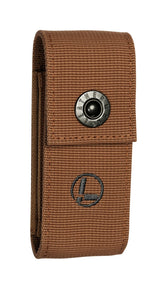 Leatherman premium nylon snap sheath in belt-ready design protects your multi-tool on the job.