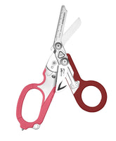 Leatherman Raptor Rescue close-up of emergency shears blades for rapid response.