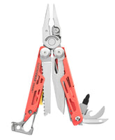 Leatherman Signal pliers in action for gripping tasks