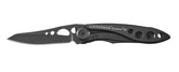 LEATHERMAN Skeletool KB onyx folded knife for easy everyday carry.