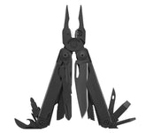 LEATHERMAN Surge pliers in action for heavy-duty gripping and turning tasks.