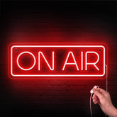 Leburry On Air neon sign illuminates your streaming background with bold, eye-catching color.