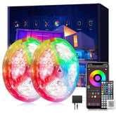 Ledagic bedroom LED strip lights for 250 ft coverage creating ambient mood
