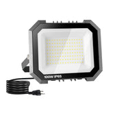 Leddictive 1-pack LED flood light outdoors delivering daylight-like 6000K brightness.