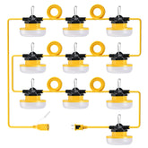 LEDIARY 100ft construction light over barn workspace for wide-area visibility