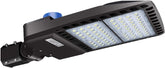 Ledmo LED parking lot light front view enhances nighttime visibility for safety