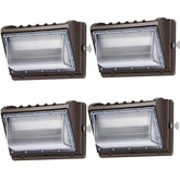 Ledmo outdoor wall pack with photocell for automatic dusk-to-dawn operation