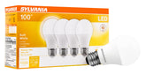 LEDVANCE Sylvania A19 bulb in living room lamp provides bright, energy-efficient lighting.