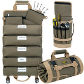LEFOR·Z tool bag large roll-up organizer with rugged 1000D fabric