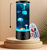LEHAHA Jellyfish Lamp remote control enables quick color changes for mood shifts.