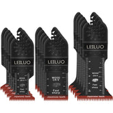 LEILUO 15pcs blades with Japanese teeth for fast, clean wood cuts.