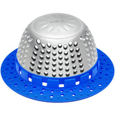 LEKEYE shower drain hair catcher demonstrates quick hair-catching action for smoother drainage.