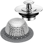 LEKEYE shower drain hair catcher demonstrating smooth water flow