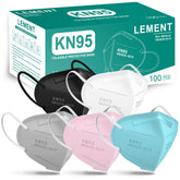 LEMENT KN95 five-color pack for comfortable daily wear