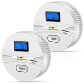 LEMONTAIL 2-pack smoke CO detector front view for home safety.