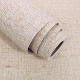 Lenify beige grasscloth wallpaper texture ready to paste for a warm room upgrade