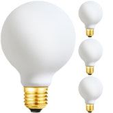 LEOOLS G25 globe 3000K bulb ready for vanity lighting and makeup mirrors