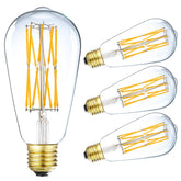 Leools vintage LED Edison bulb with 15W dimmable design and 1300 lm brightness.