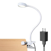 LEPOWER clip-on light on a desk clip providing bright reading illumination.