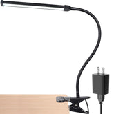 LEPOWER LED clip-on light on bedside clip for precise nighttime reading
