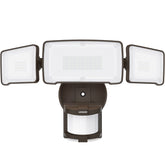 LEPOWER LED Security Light three-head front view for wide-area illumination