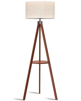 LEPOWER tripod wood base lamp adds stable, stylish support for living rooms