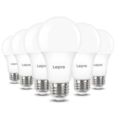 Lepro dimmable LED bulb front view with daylight illumination for living spaces.