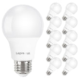 Lepro LED bulbs 60W equivalent in A19 shape for efficient lighting