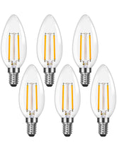 Lepro LED chandelier bulbs with 60W-equivalent glow for chandeliers.