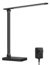 Lepro LED desk lamp front view shows compact metal design for clean workspace.