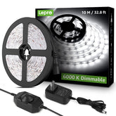 Lepro LED strip 32.8ft dimmable for customizable brightness