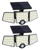 Lepro WL4000 outdoor solar light front view, bright yard illumination