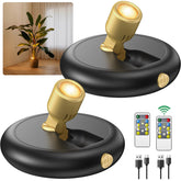 Ler0ktr Rechargeable LED Spotlight front view for warm ambient display lighting.