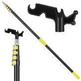 Leriton 7-30ft telescopic pole with hook for high reach projects.