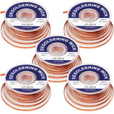 Lesnow Solder Wicks braid closeup highlights copper weave that enables precise solder removal