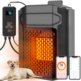 Lesotc dog house heater on wall for outdoor kennels
